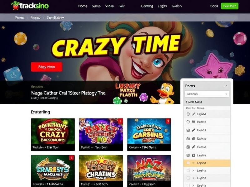 Welcome to Tracksino Crazy Time A, the premier online casino platform featuring high-stakes games, live dealers, competitive RTP slots, and exclusive bonuses. Learn more about our curated gambling experience and start playing for real money today.